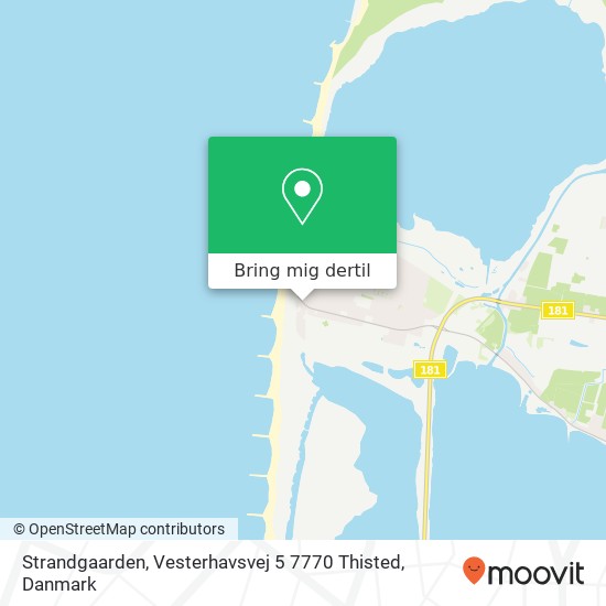 Strandgaarden, Vesterhavsvej 5 7770 Thisted kort