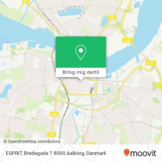 ESPRIT, Bredegade 7 9000 Aalborg kort