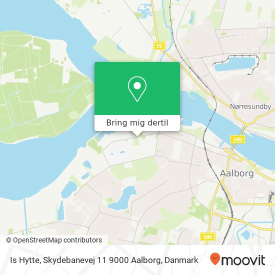 Is Hytte, Skydebanevej 11 9000 Aalborg kort