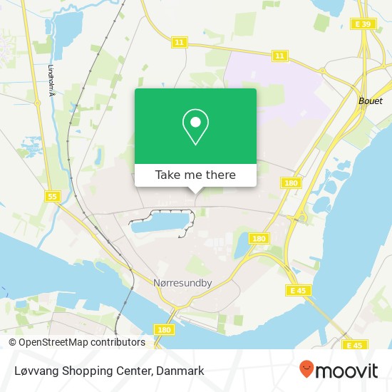 Løvvang Shopping Center kort