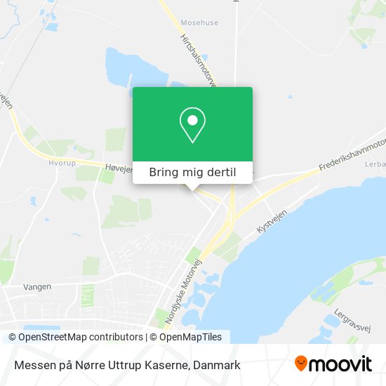 Messen på Nørre Uttrup Kaserne kort