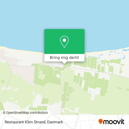 Restaurant Klim Strand kort