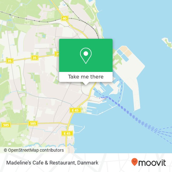 Madeline's Cafe & Restaurant, Rimmensgade 2 9900 Frederikshavn kort