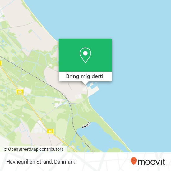 Havnegrillen Strand, Søndre Havnevej 25 9970 Frederikshavn kort