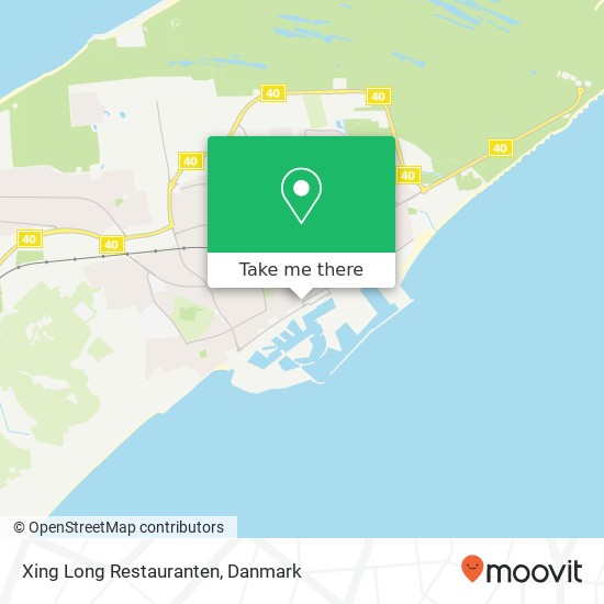Xing Long Restauranten, Havneplads 4 9990 Frederikshavn kort