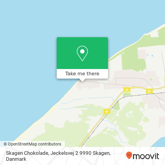 Skagen Chokolade, Jeckelsvej 2 9990 Skagen kort