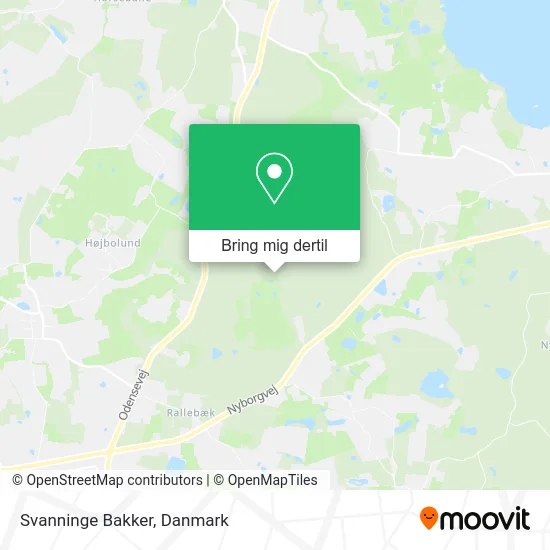 Svanninge Bakker kort