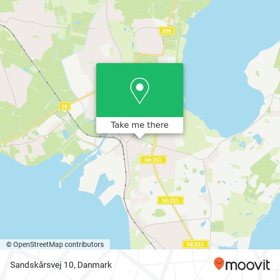 Sandskårsvej 10 kort