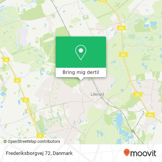 Frederiksborgvej 72 kort