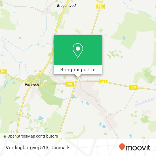 Vordingborgvej 513 kort