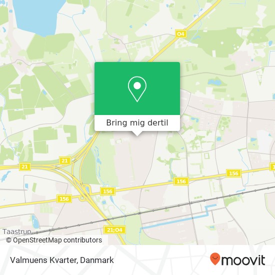 Valmuens Kvarter kort