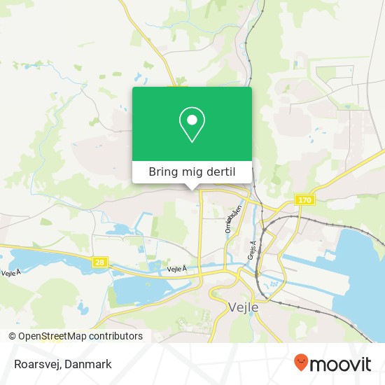 Roarsvej kort