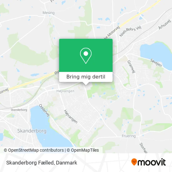 Skanderborg Fælled kort