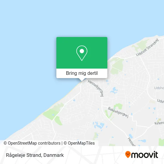 Rågeleje Strand kort