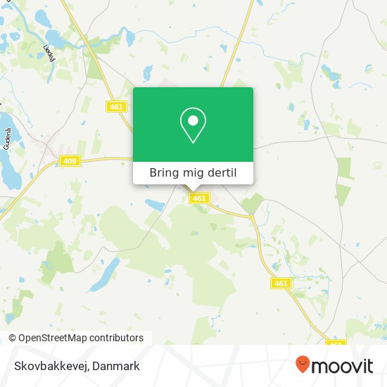 Skovbakkevej kort