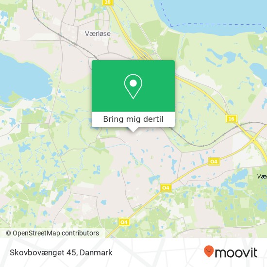 Skovbovænget 45 kort