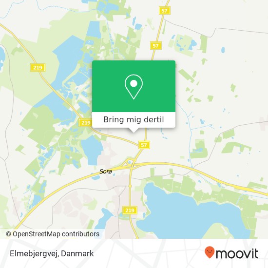 Elmebjergvej kort