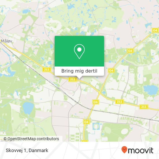 Skovvej 1 kort