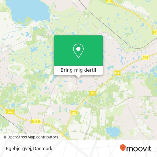 Egebjergvej kort