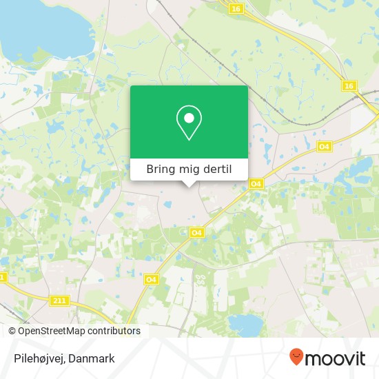 Pilehøjvej kort