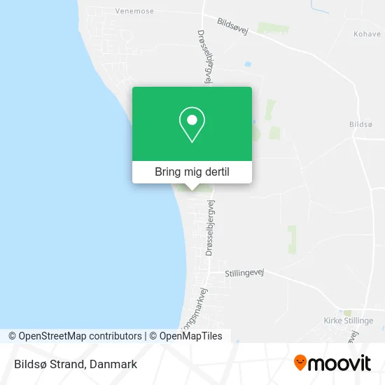 Bildsø Strand kort