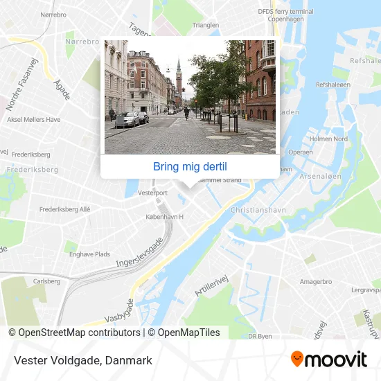 Vester Voldgade kort