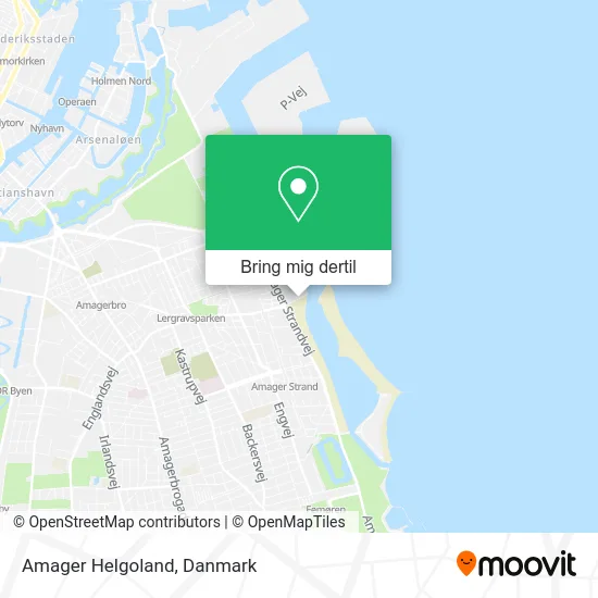 Amager Helgoland kort