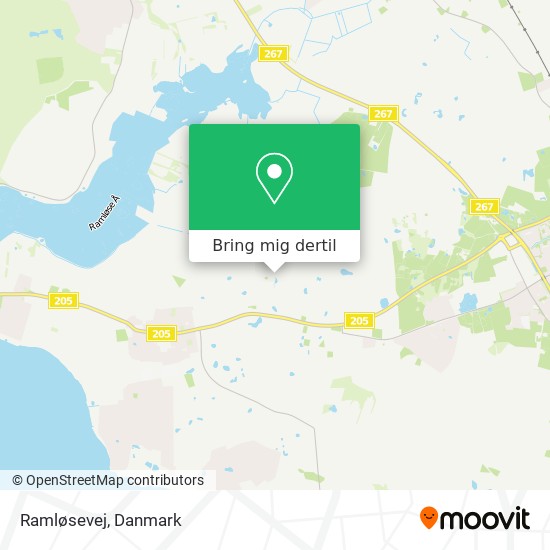 Ramløsevej kort