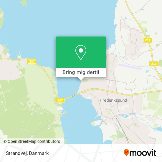 Strandvej kort