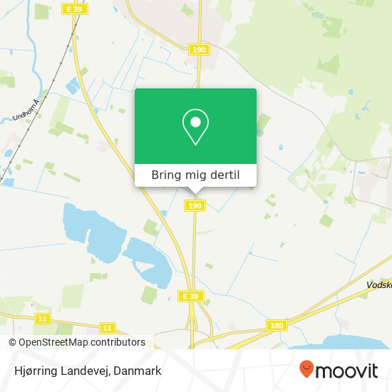 Hjørring Landevej kort