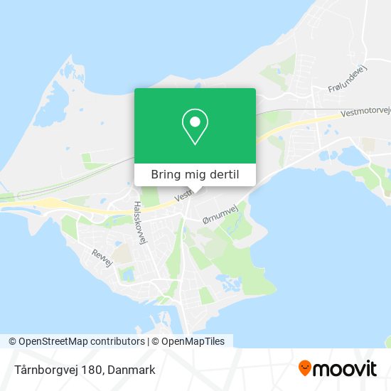 Tårnborgvej 180 kort