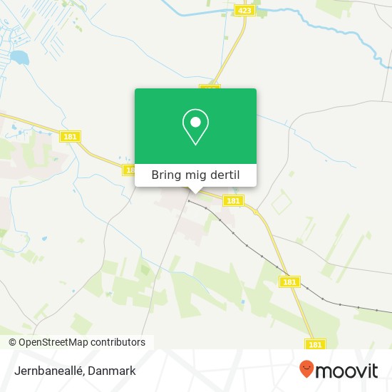 Jernbaneallé kort