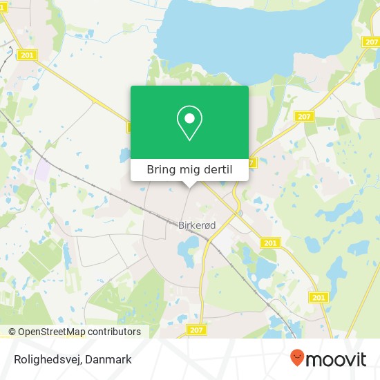 Rolighedsvej kort