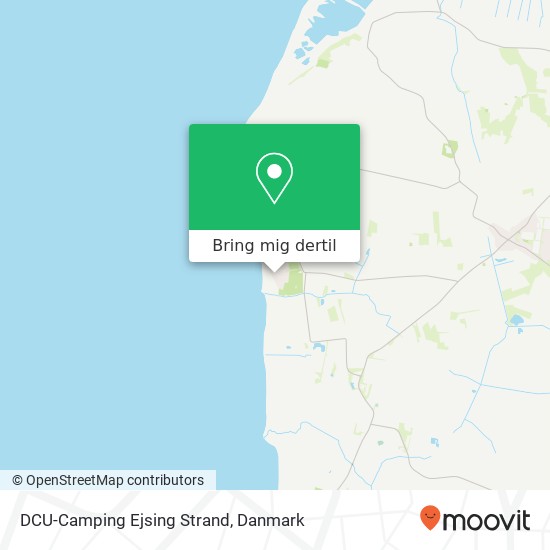 DCU-Camping Ejsing Strand kort