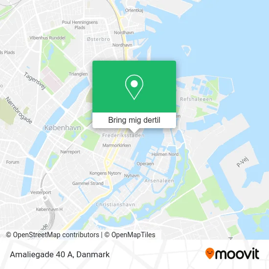 Amaliegade 40 A kort