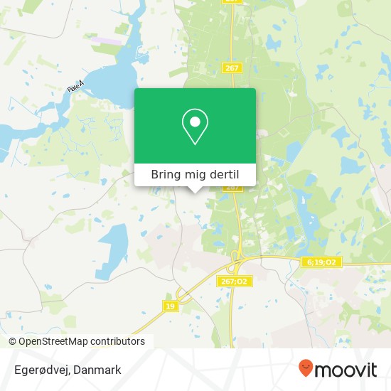 Egerødvej kort