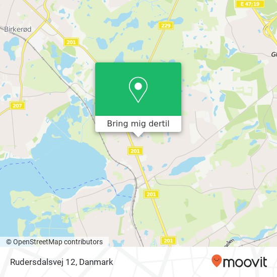 Rudersdalsvej 12 kort