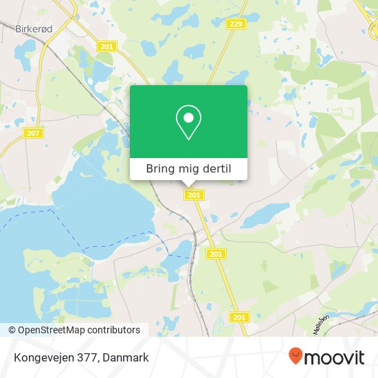 Kongevejen 377 kort