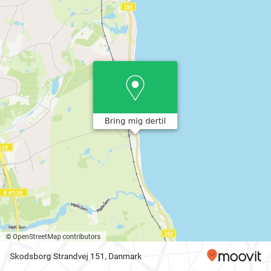 Skodsborg Strandvej 151 kort