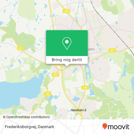 Frederiksborgvej kort