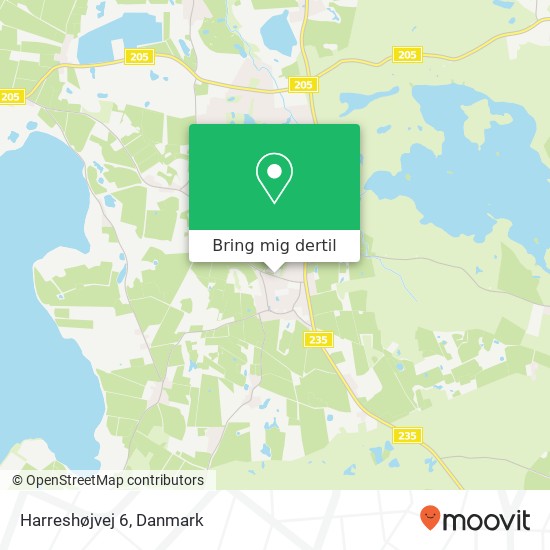 Harreshøjvej 6 kort