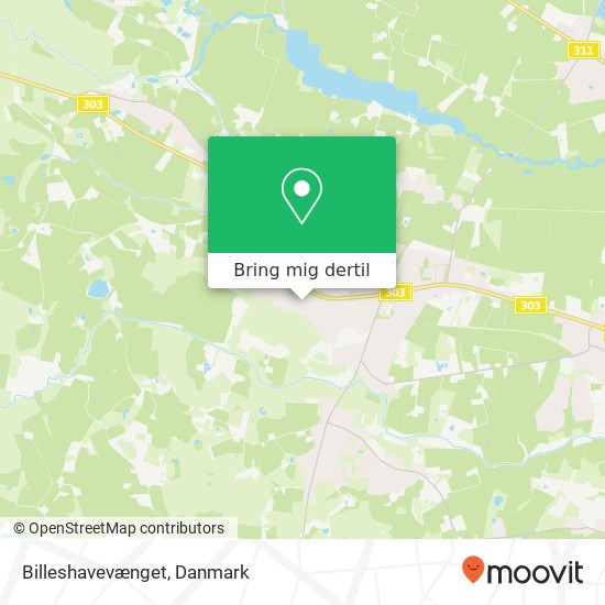 Billeshavevænget kort