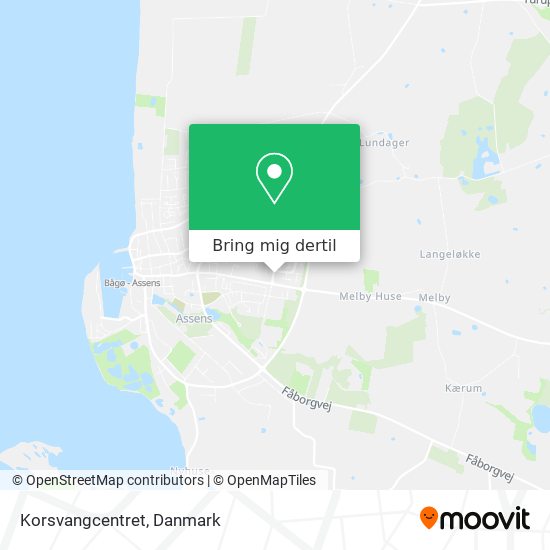 Korsvangcentret kort