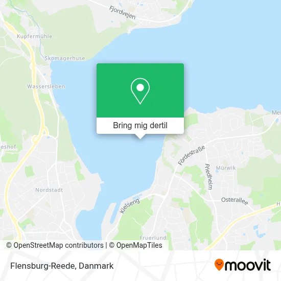 Flensburg-Reede kort