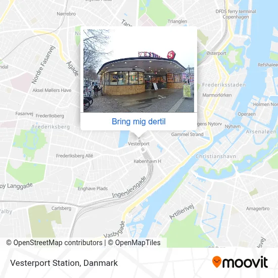 Vesterport Station kort