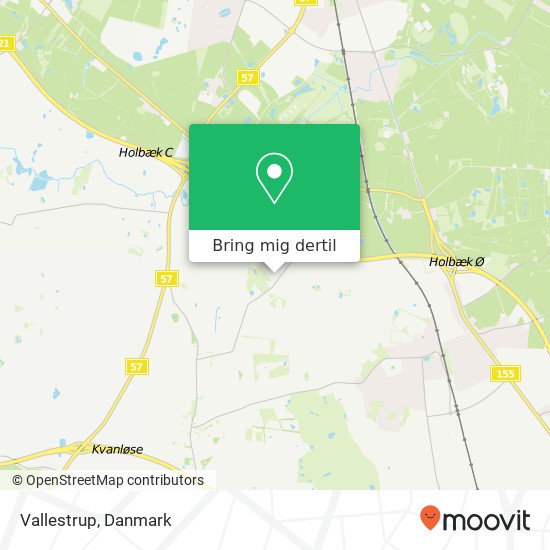 Vallestrup kort