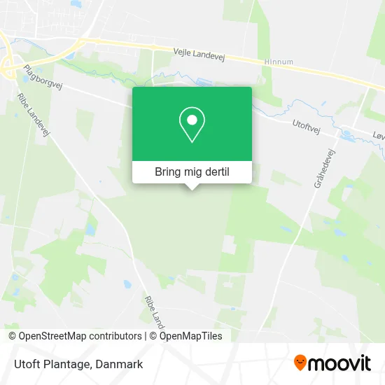 Utoft Plantage kort