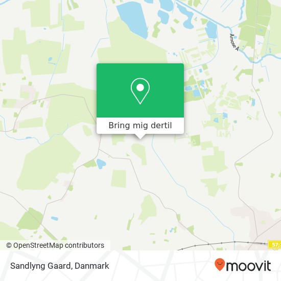 Sandlyng Gaard kort