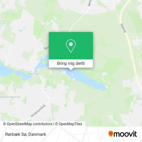 Rørbæk Sø kort
