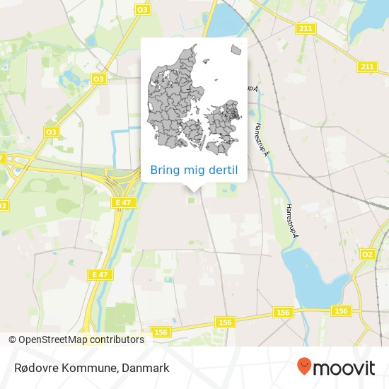 Rødovre Kommune kort